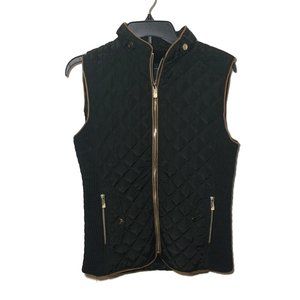Special One by Rock Los Angeles Quilted Navy Blue Vest Size L